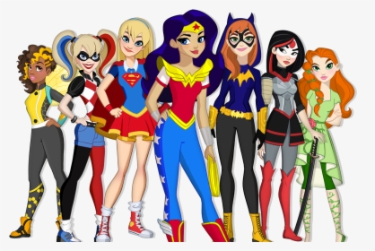 Main Characters From Left To Right - Dc Super Hero Girls Characters, HD Png Download, Transparent PNG