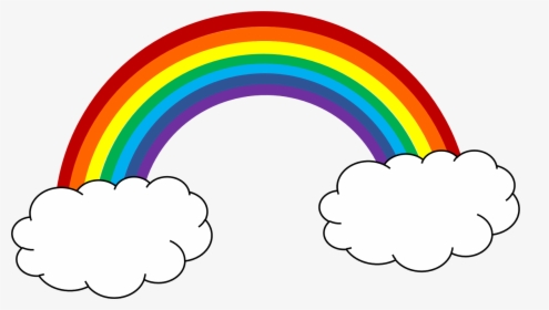 Rainbow Sky Cliparts Free Clipart Club - Rainbow Clipart, HD Png Download, Transparent PNG