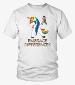 Embrace Differences Autism Unicorn Quote Rainbow Emoji - Taco Tuesday Lebron Shirt, HD Png Download, Transparent PNG
