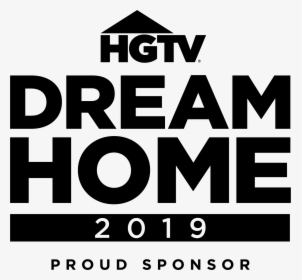 Dh2019 Proudsponsor Vert Black - Hgtv Dream Home Logo, HD Png Download, Transparent PNG