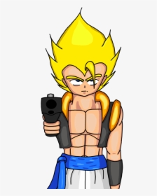 Gogeta Steadily Approaches The Fighterz Stage, HD Png Download, Transparent PNG