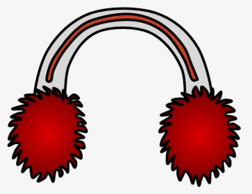 Earmuffs, Red , Transparent Cartoons - Earmuffs Clipart, HD Png Download, Transparent PNG