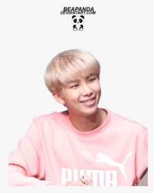 Rap Monster Pink Puma Shirt , Png Download - Namjoon In Pink, Transparent Png, Transparent PNG