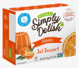 Orange Jelly - Simply Delish Jello Strawberry, HD Png Download, Transparent PNG