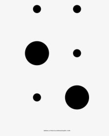 Dibujo De Signo De Interrogación Braille Para Colorear - Circle, HD Png Download, Transparent PNG