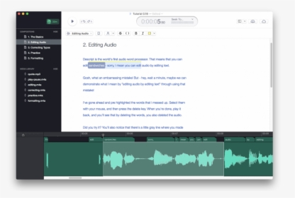 Descript Best Productivity Apps - Script Audio Text, HD Png Download, Transparent PNG