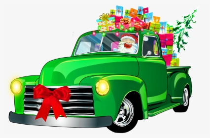 Transparent Papai Noel Png - Santa Claus Car .png, Png Download, Transparent PNG