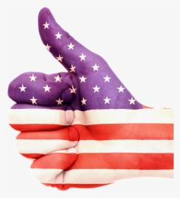 Mano, Bandera, América, U, S, Estados Unidos, American - American Flag Thumbs Up, HD Png Download, Transparent PNG