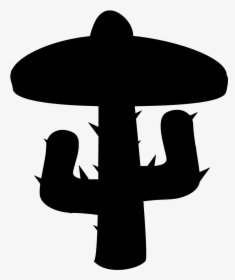 Transparent Mexican Hat Png - Cinco De Mayo Silhouette, Png Download, Transparent PNG