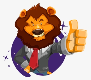Cartoon Lion Transparent Background, HD Png Download, Transparent PNG
