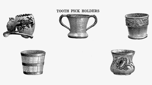 These Are Some Pretty Vintage Toothpick Holder Digital - Sketch, HD Png Download, Transparent PNG