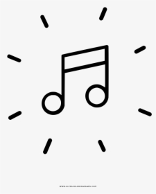 Music Coloring Page, HD Png Download, Transparent PNG