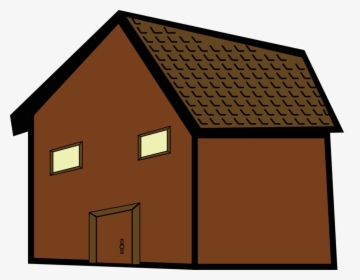 Cottage Clipart Brown House - Brown House Clipart, HD Png Download, Transparent PNG