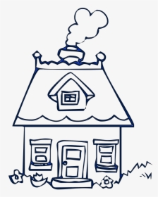 Forest, House, Cottage, Building, Housing - Doodle House Png, Transparent Png, Transparent PNG