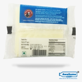 Awesome Dairy Go Cheese Slice Plain 100gm Image - Go Cheese Slice Price, HD Png Download, Transparent PNG