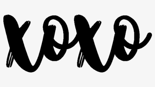 Xoxo Cute Art Cursive - Xoxo In Cursive, HD Png Download, Transparent PNG