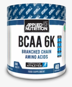 Bcaa 6k - Bcaa 6k Applied Nutrition, HD Png Download, Transparent PNG