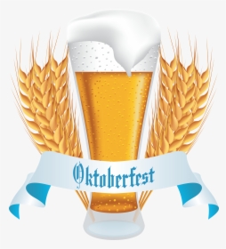 Oktoberfest Beer With Wheat Banner Png Clipart Image, Transparent Png, Transparent PNG