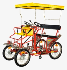 Red Sirenetta - 4 Seat Buggy Bike, HD Png Download, Transparent PNG