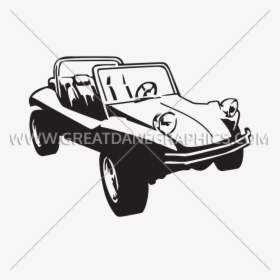 Golf Cart Silhouette Png - Dune Buggy Clip Art, Transparent Png, Transparent PNG