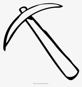 Pickaxe Coloring Page - Pickaxe Coloring, HD Png Download, Transparent PNG