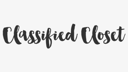 Classified Closet - Calligraphy, HD Png Download, Transparent PNG