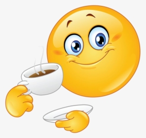 Good Morning Send Along This Smiley To Wish Someone - Clip Art Morning Tea, HD Png Download, Transparent PNG