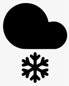 Frosty Cloud Snow Snowflake - Snowflake Silhouette Clipart, HD Png Download, Transparent PNG