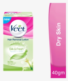 Veet Hair Removal Lotion For Dry Skin, 40g - Veet Full Body Waxing Kit Price, HD Png Download, Transparent PNG