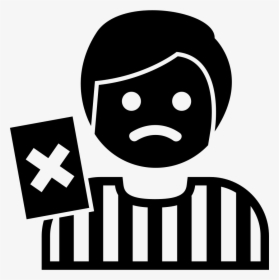 Soccer Referee Calling Foul - Expelled Icon, HD Png Download, Transparent PNG