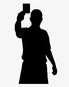 Silhouette, Referee, Whistle, Black, Sports, Soccer - Soccer Referee Silhouette, HD Png Download, Transparent PNG