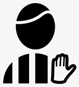 Football Referee With Hand Signal - Arbitro .png, Transparent Png, Transparent PNG