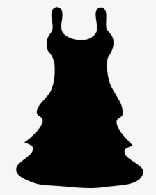 Gown Prom Dress Girl Skirt Angel - Clothes Silhouette Transparent Background, HD Png Download, Transparent PNG