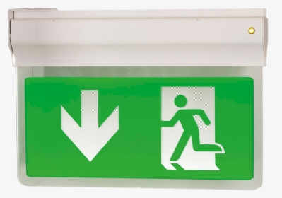Hanging Emergency Exit Illuminated Sign - Ansell Exit Sign, HD Png Download, Transparent PNG