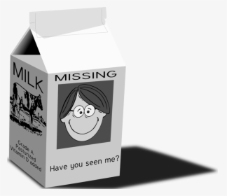 Carton,brand,packaging And Labeling - Missing Milk Carton Vector, HD Png Download, Transparent PNG