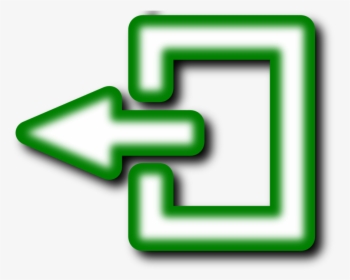 Angle,text,symbol - Exit Button Png Green, Transparent Png, Transparent PNG