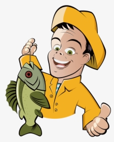 Fishing Cartoon Fisherman Clip Art - Ice Cream Man Clipart, HD Png Download, Transparent PNG