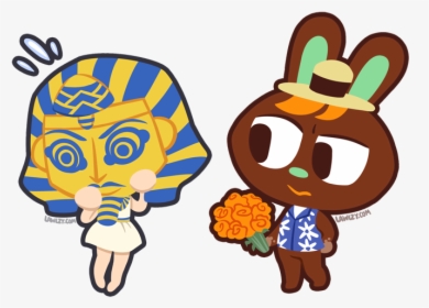 Lawlzy O Hare in The King Tut Mask Nobody Can See You - Animal Crossing Lawlzy, HD Png Download, Transparent PNG