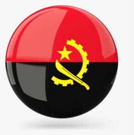 Angola Flag Circle Png, Transparent Png, Transparent PNG