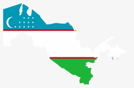 Uzbekistan Map Flag Clip Arts - Uzbekistan Png, Transparent Png, Transparent PNG