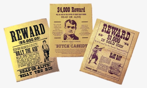 Medieval Wanted Poster - Billy The Kid Wanted Poster, HD Png Download, Transparent PNG