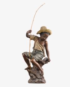 Goldscheider Boy Fishing Figurine - Goldscheider Boy Fisher, HD Png Download, Transparent PNG