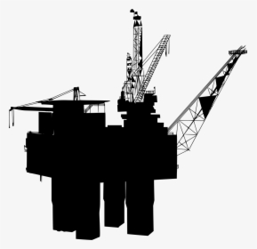Oil And White - Oil Rig In Black And White, HD Png Download, Transparent PNG