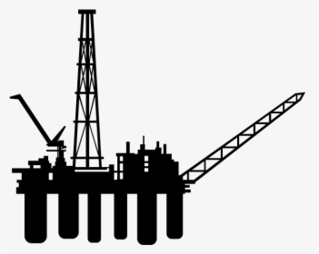 Mining And Oil Production - Oil Rig Silhouette Free, HD Png Download, Transparent PNG