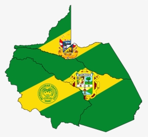 Flag Map Of Provinces Of Madre De Dios - Madre De Dios Flag Map, HD Png Download, Transparent PNG