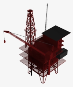 Oil Rig 3ds Max Model - Crane, HD Png Download, Transparent PNG