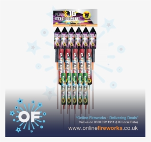 Merlin Rocket Pack - Standard Fireworks Rockets Uk, HD Png Download, Transparent PNG