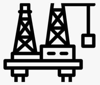 Clip Art Cartoon Oil Rig - Oil And Gas Plant Icon, HD Png Download, Transparent PNG