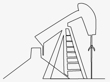 Oil Drilling Rig Quilting Pattern - Line Art, HD Png Download, Transparent PNG