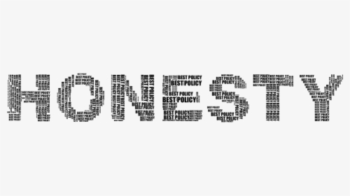 Honesty, Truth, Lies, Deception, Abstract, Art - Honesty Black And White, HD Png Download, Transparent PNG